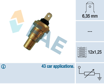 Sensor, coolant temperature - 31650 FAE