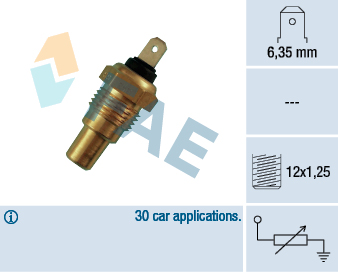 Sensore, Temperatura refrigerante - 31680 FAE