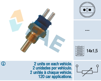 Sensore, Temperatura refrigerante - 32580 FAE