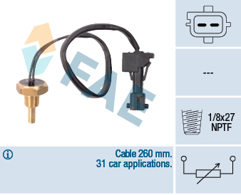 Sensor, coolant temperature - 32741 FAE