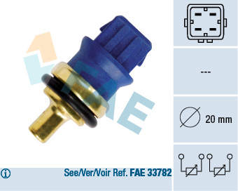 Sensor, coolant temperature - 33780 FAE