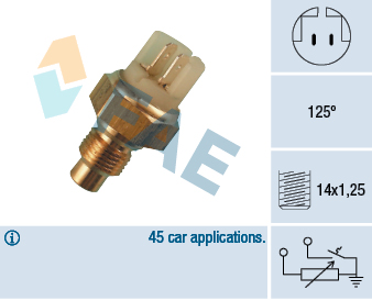 Sensore, Temperatura refrigerante - 34040 FAE