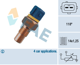 Sensor, coolant temperature - 34050 FAE