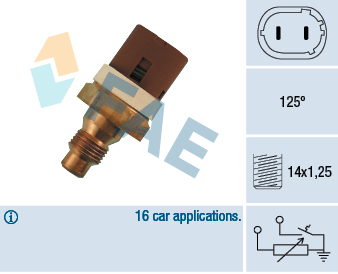 Sensore, Temperatura refrigerante - 34070 FAE
