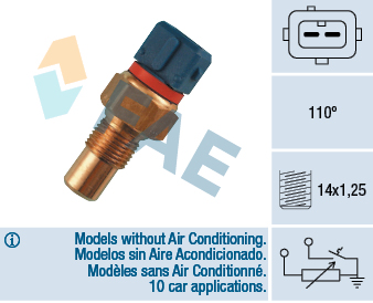 Sensor, coolant temperature - 34090 FAE