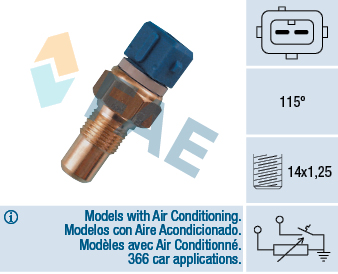 Sensor, coolant temperature - 34110 FAE