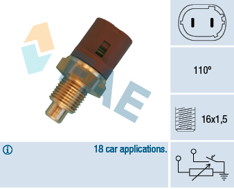 Sensore, Temperatura refrigerante - 34450 FAE