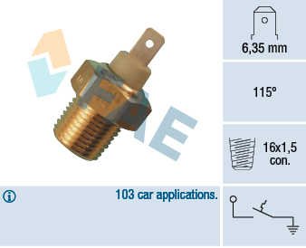 Termocontatto, Spia segnalazione refrigerante - 35070 FAE