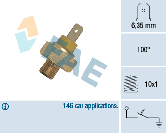Temperature Switch, coolant warning lamp - 35350 FAE