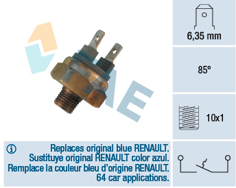 Temperature Switch, coolant warning lamp - 35460 FAE