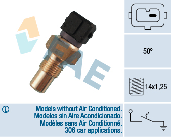 Temperature Switch, coolant warning lamp - 35550 FAE