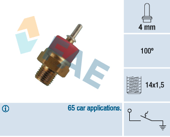 Temperature Switch, coolant warning lamp - 35770 FAE