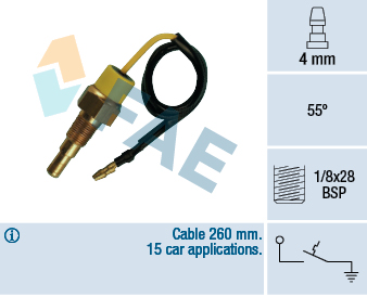 Termocontatto, Spia segnalazione refrigerante - 35790 FAE