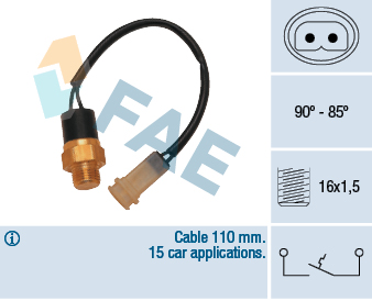 Termocontatto, Ventola radiatore - 36100 FAE