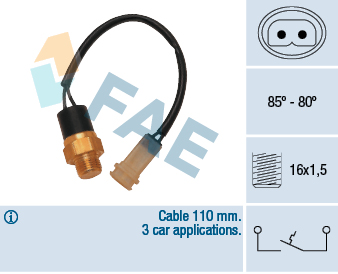 Termocontatto, Ventola radiatore - 36110 FAE