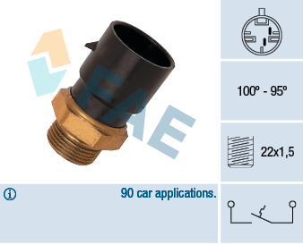 Temperature Switch, radiator fan - 36190 FAE