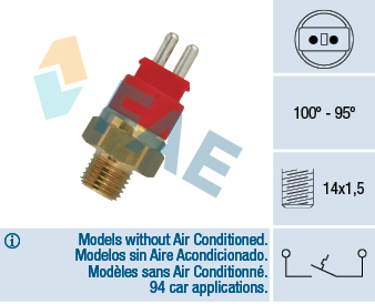 Temperature Switch, radiator fan - 36250 FAE