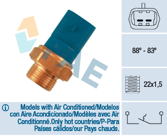 Termocontatto, Ventola radiatore - 36260 FAE