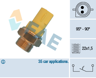 Termocontatto, Ventola radiatore - 36330 FAE