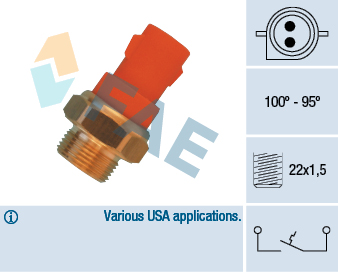 Temperature Switch, radiator fan - 36340 FAE