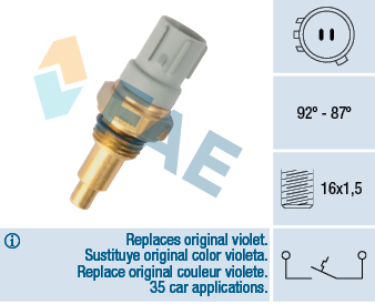 Termocontatto, Ventola radiatore - 36390 FAE