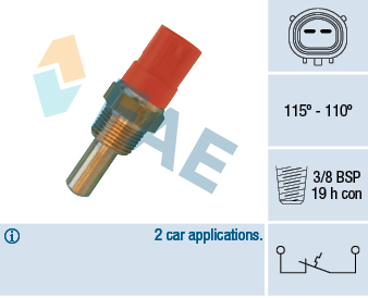 Temperature Switch, radiator fan - 36400 FAE