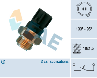 Temperature Switch, radiator fan - 36470 FAE