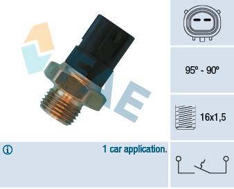 Temperature Switch, radiator fan - 36490 FAE