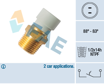 Temperature Switch, radiator fan - 36499 FAE