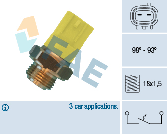 Termocontatto, Ventola radiatore - 36500 FAE