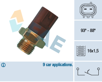Termocontatto, Ventola radiatore - 36510 FAE
