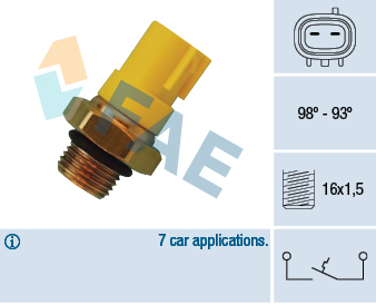 Temperature Switch, radiator fan - 36520 FAE