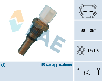 Temperature Switch, radiator fan - 36540 FAE
