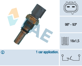 Temperature Switch, radiator fan - 36550 FAE