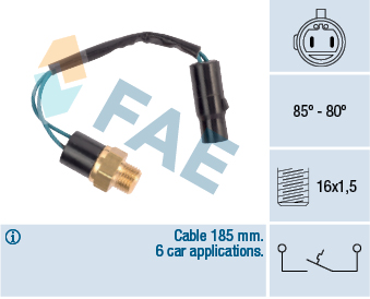 Temperature Switch, radiator fan - 36610 FAE