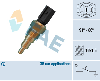Temperature Switch, radiator fan - 36670 FAE