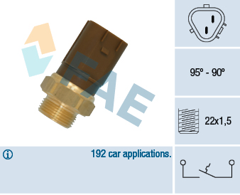 Temperature Switch, radiator fan - 36720 FAE