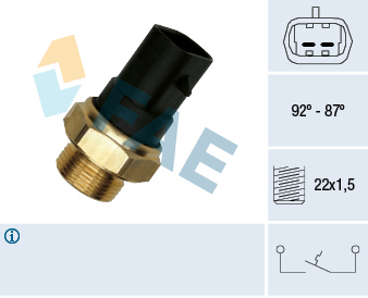 Temperature Switch, radiator fan - 37220 FAE
