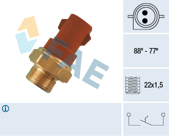 Termocontatto, Ventola radiatore - 37230 FAE