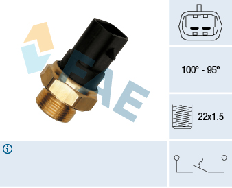 Temperature Switch, radiator fan - 37280 FAE