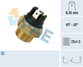 Temperature Switch, radiator fan - 37320 FAE