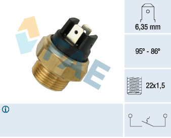 Termocontatto, Ventola radiatore - 37330 FAE
