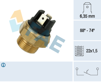 Temperature Switch, radiator fan - 37420 FAE