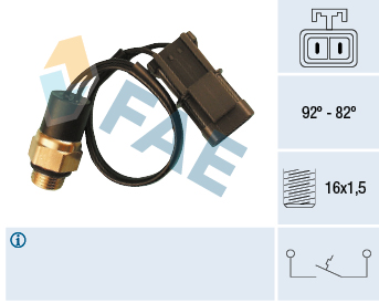 Temperature Switch, radiator fan - 37540 FAE