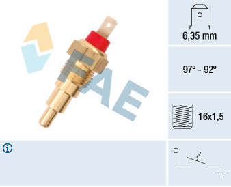 Termocontatto, Ventola radiatore - 37610 FAE