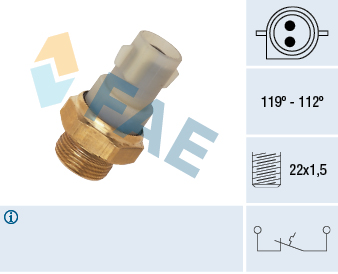 Temperature Switch, radiator fan - 37700 FAE