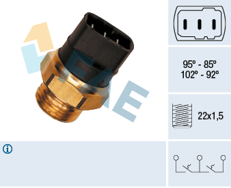 Termocontatto, Ventola radiatore - 37820 FAE