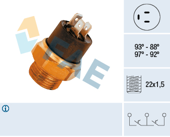 Termocontatto, Ventola radiatore - 37850 FAE