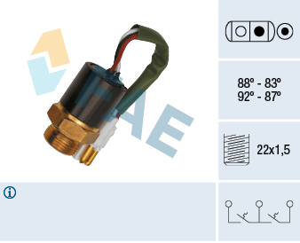 Temperature Switch, radiator fan - 37890 FAE