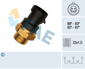 Termocontatto, Ventola radiatore - 37900 FAE